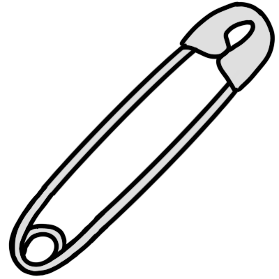 a safety pin.